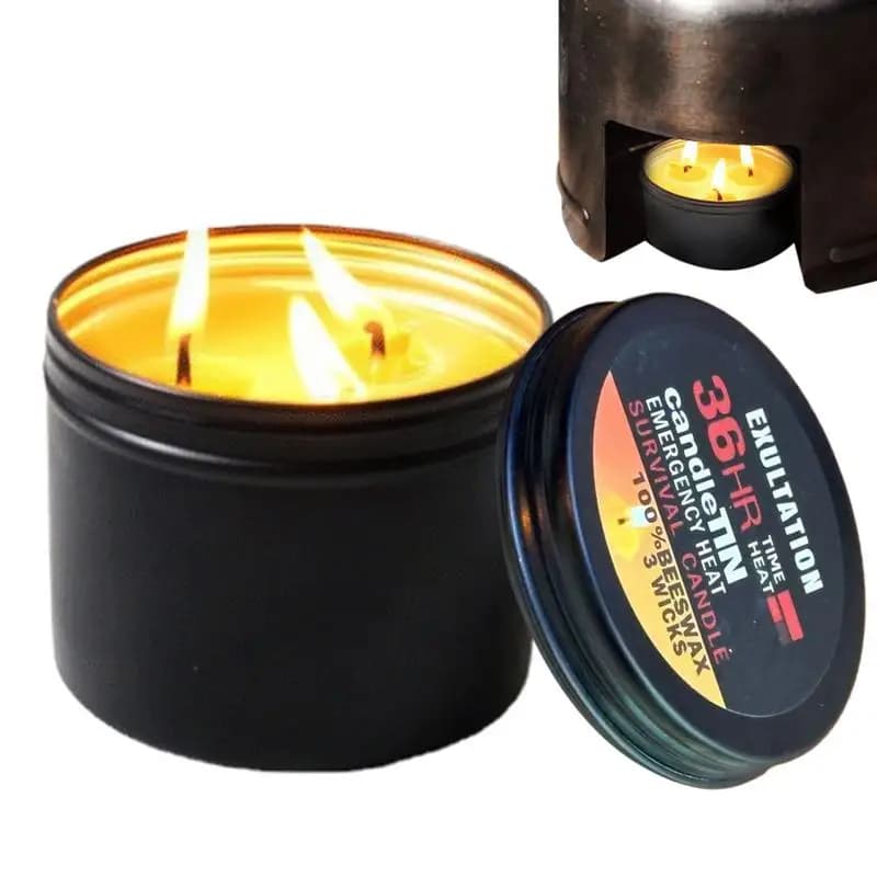 Candele di emergenza per uso domestico Illuminazione di emergenza in caso di catastrofe Candela di sopravvivenza a lunga combustione Candela antivento impermeabile per il campeggio