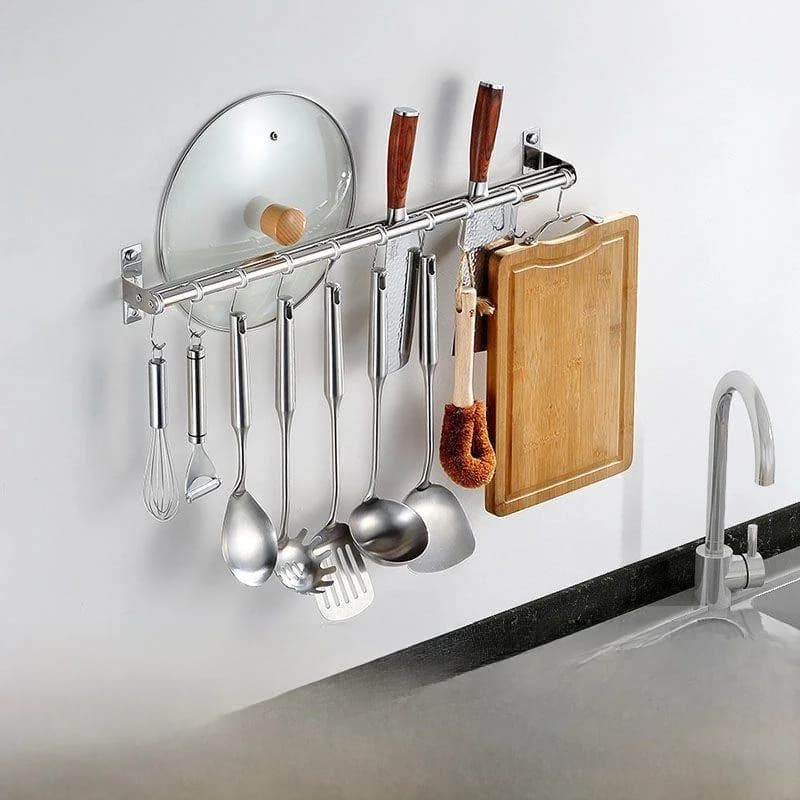 Kitchen Organizer Multifunction Without Drilling, Door Knives, Door Bacchette, Hook, Industrial Organizer for Home