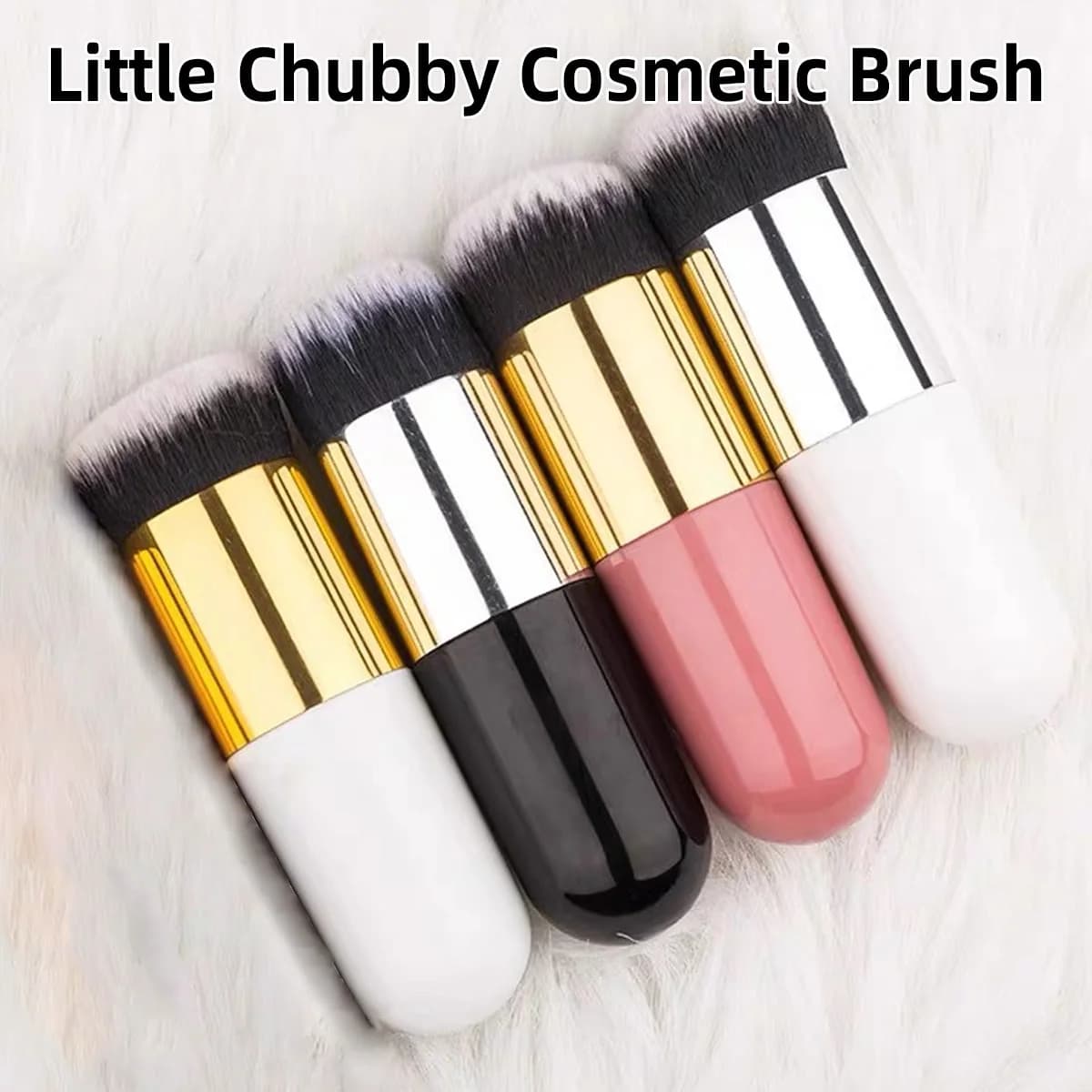Short-haired rope head bristles do not absorb dust evenly attaches to the skin and a lasting make-up effect