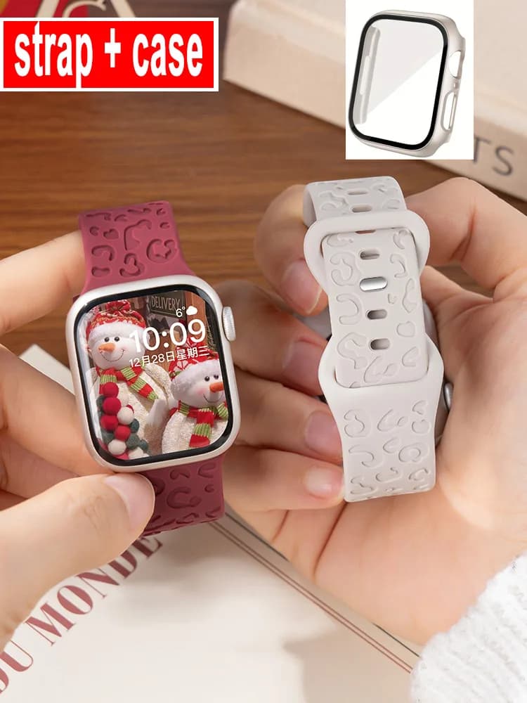 Vetro + Custodia Per Apple Watch 44mm 40mm 41mm 38MM 42mm 45mm 46mm Protezione Dello Schermo Della Copertura Protettiva Apple Watch 10 8 7 9 6 SE 5 4 3