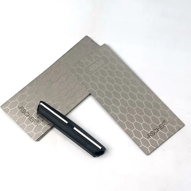 Affilacoltelli Professionale in Pietra Diamantata Senza Base per Coltelli da Cucina