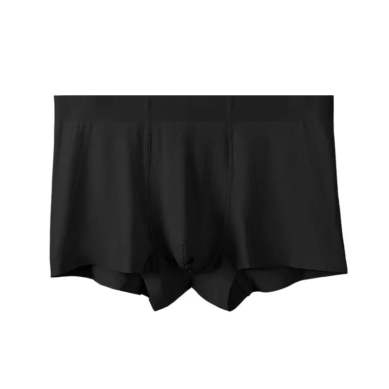 Intimo uomo - Pantaloncini in seta a quattro angoli per l'estate, leggeri, senza cuciture, comodi, traspiranti, con cavallo piatto alla moda