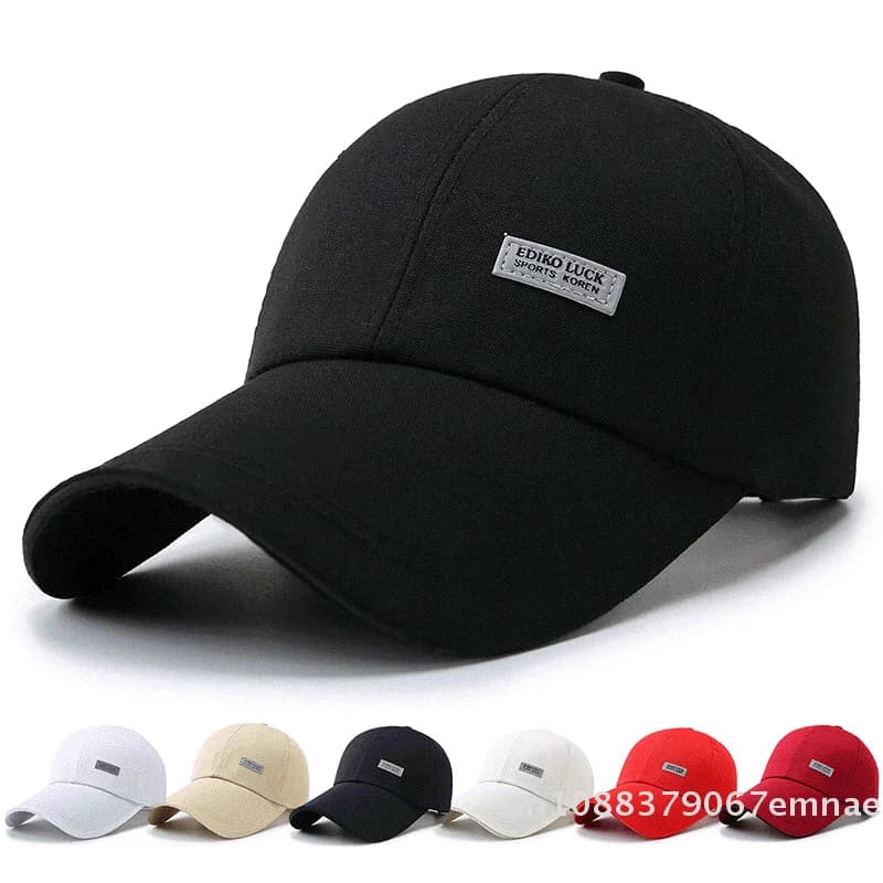 [ZYAS] Baseball Hat with Long visor, Versatile and Fashion, Solid Color, Adjustable, for Men and Women