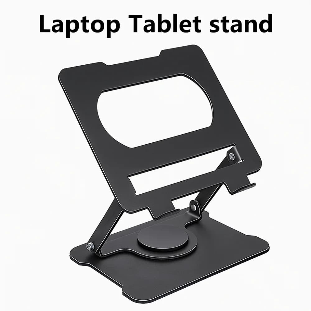 360° Rotation Rotatable Laptop Stand Adjustable Multi Angle Laptop Holder Anti Slip Metal Laptop Metal Bracket Desk Holder