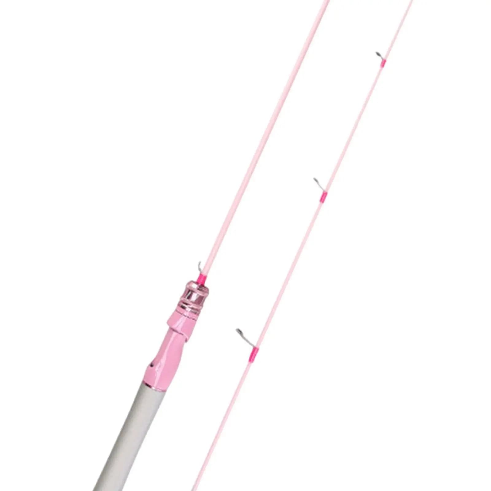 Travel Fishing Rod Two Piece Carbon Lightweight Spinning Pole for Freshwater Saltwater Versatile Fishing Tool