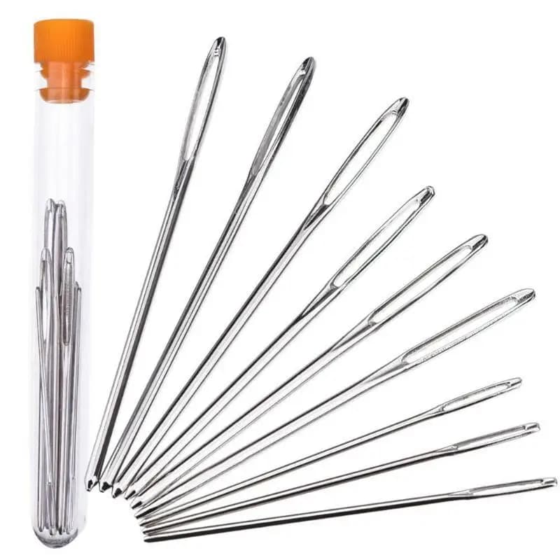 Large Eye Blunt Sewing Needles Cross Stitch Knitting Needle Handmade Leather Embroidery Thread Needle Sewing Accessories