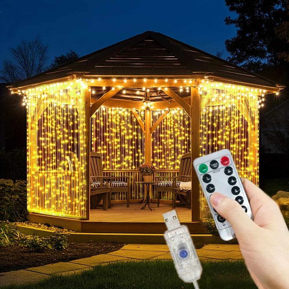 Luci LED a stringa USB per tende, decorazione per camera da letto, 3/4/6M, per matrimonio, San Valentino 2026, Ramadan, EID Mubarak, luci fatate