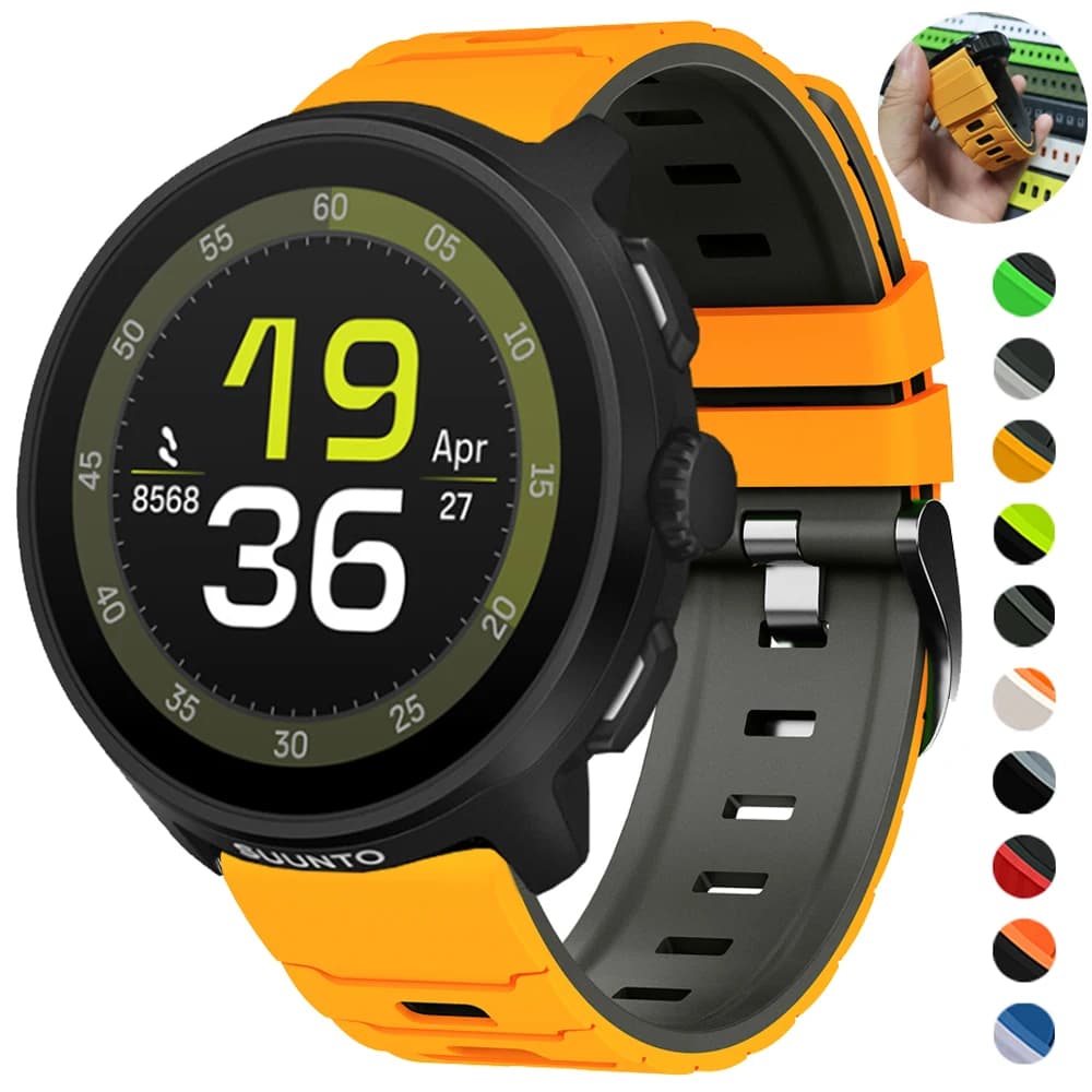 22 mm rubber strap for RUN/9 PEAK PRO DLC/RACE S/OCEAN/VERTICAL COROS PACE 3 APEX 4 42mm strap