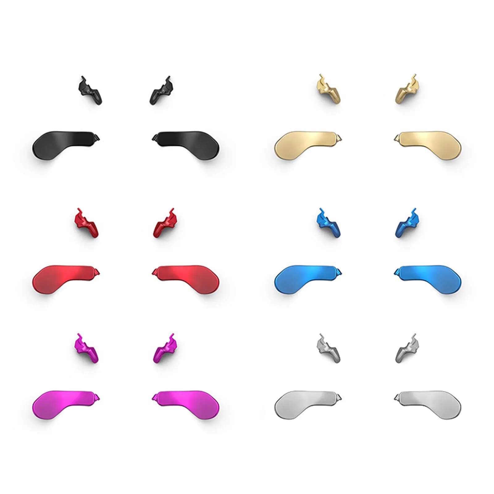 4 pz/set paddle posteriori in metallo per accessori per Controller Edge PS5 pulsante posteriore intercambiabile fai da te parti di riparazione multicolori per PS5