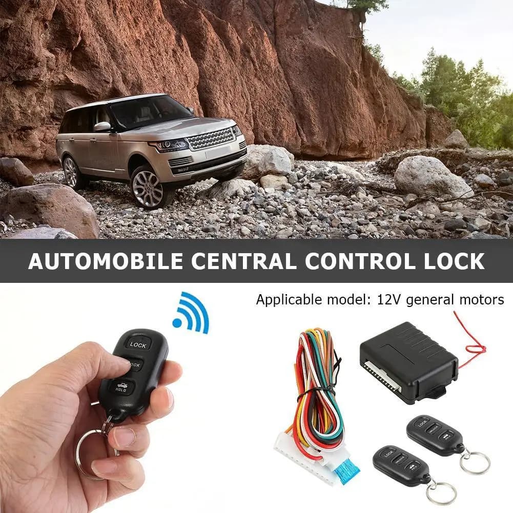 Sistema di Allarme con Accesso Senza Chiave 433.92MHz, Kit di Chiusura Centralizzata per Veicoli, Sistema di Accesso Senza Chiave, Kit di Chiusura Centralizzata Automatica con Telecomando