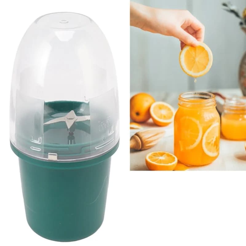 Frullatore portatile multifunzionale ricaricabile con 4 lame, piccolo mixer per frutta da 260 ml per uso domestico