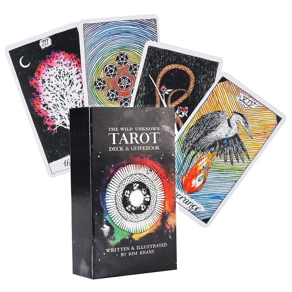 The Wild Unknown Tarot Deck 78 carte dei tarocchi a colori e guida elettronica Gioco di carte The New York Times Toy Set Divination