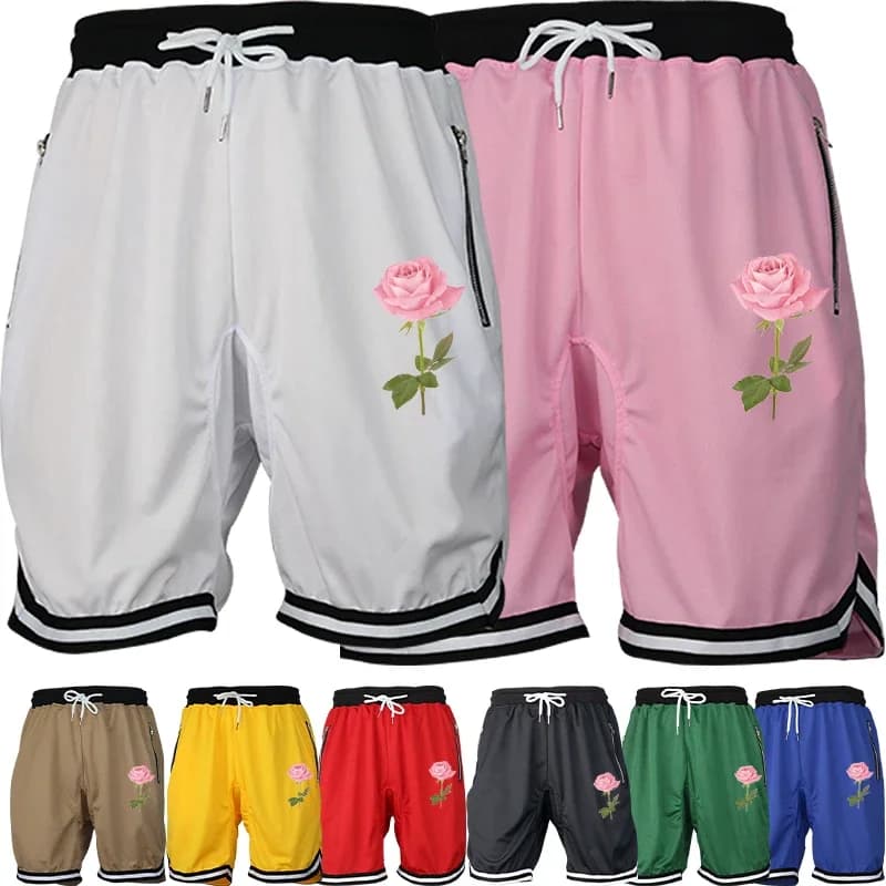Pantaloncini da basket da uomo in rete ampia e ad asciugatura rapida - Ottimi per la palla americana nel calore estivo