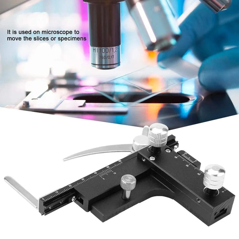 Calibro per microscopio A06K e calibro per scala meccanica per microscopio meccanico XY ad alta precisione, calibro a corsoio mobile