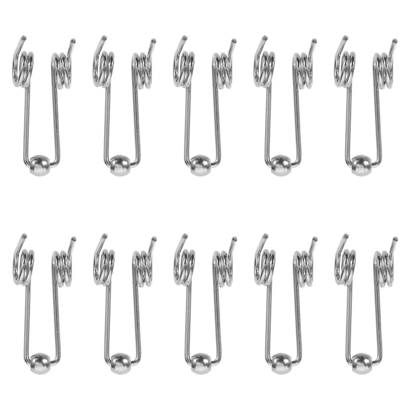 10 Pieces Metal Torsion Molds Heat Resistant, Iron Curtain Spare Parts, DIY Accessories, Long Duration, Constant Wrinkling