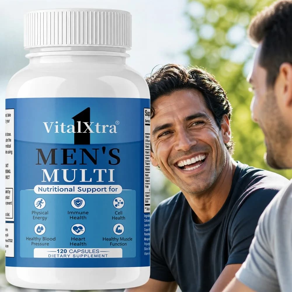 Premium Multivitamin for Men - Vitamin C, D, B12, Minerals - Complete Multivitamin Integrator for Men, Energy and Immunitarian Support