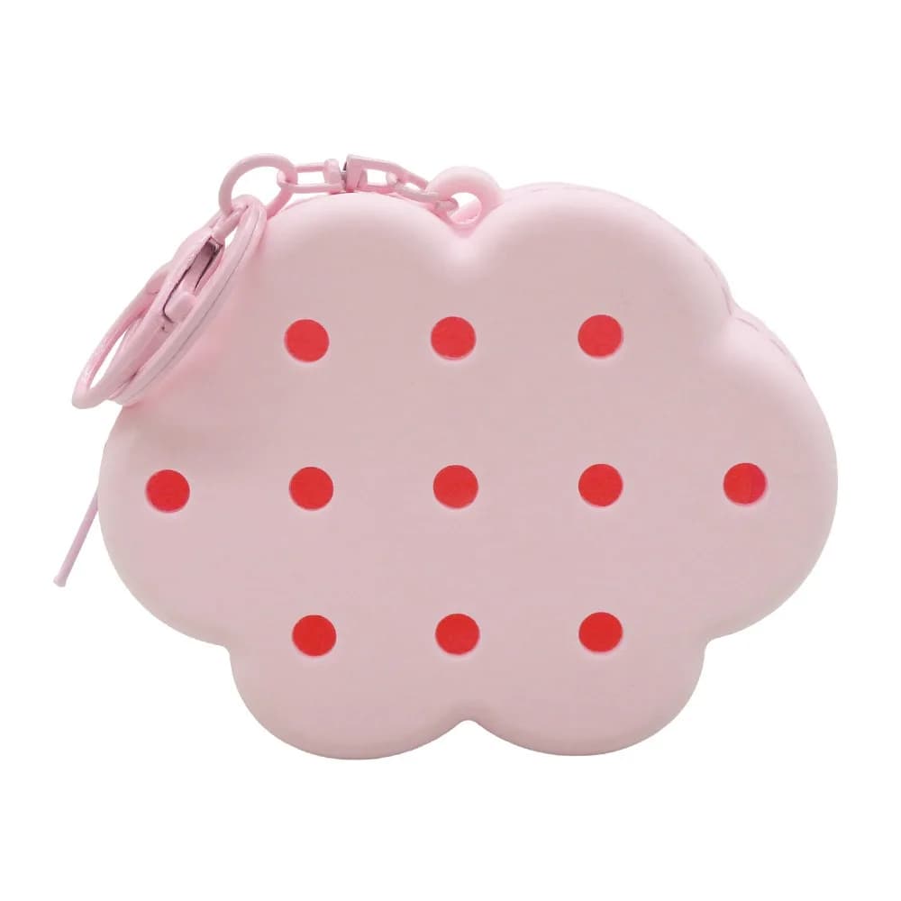 Mini Wallet Cloud Flower Silicone Wallet Soft Silicone Mini Size Coin Purse Travel Organizer Cute Holes Card Holder Kids Gift