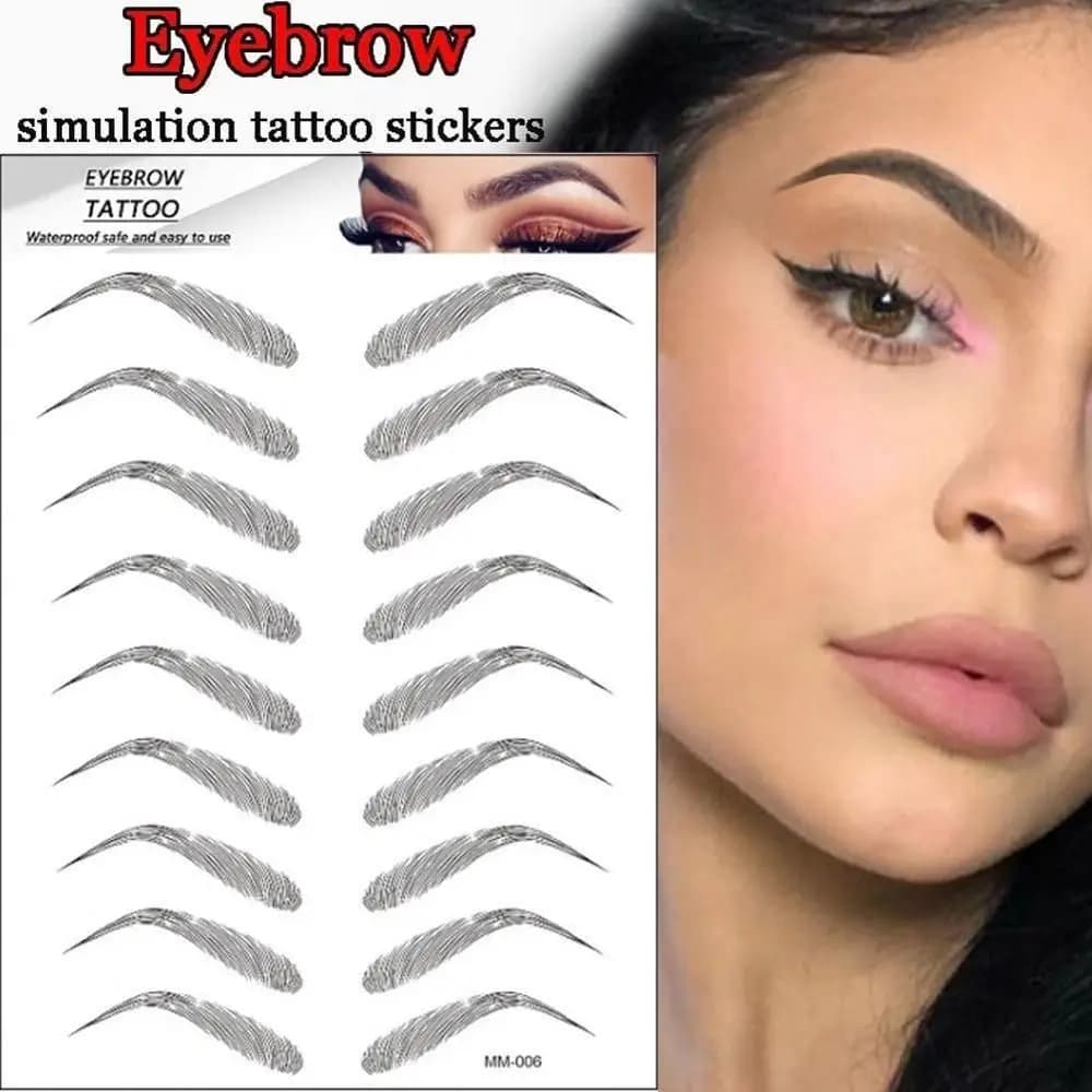 6D Durable Cosmetic Beauty Tools Semi-Permanent Eyebrows Sticker Fake Eyebrows Makeup Tools for Eyebrows Tattoos