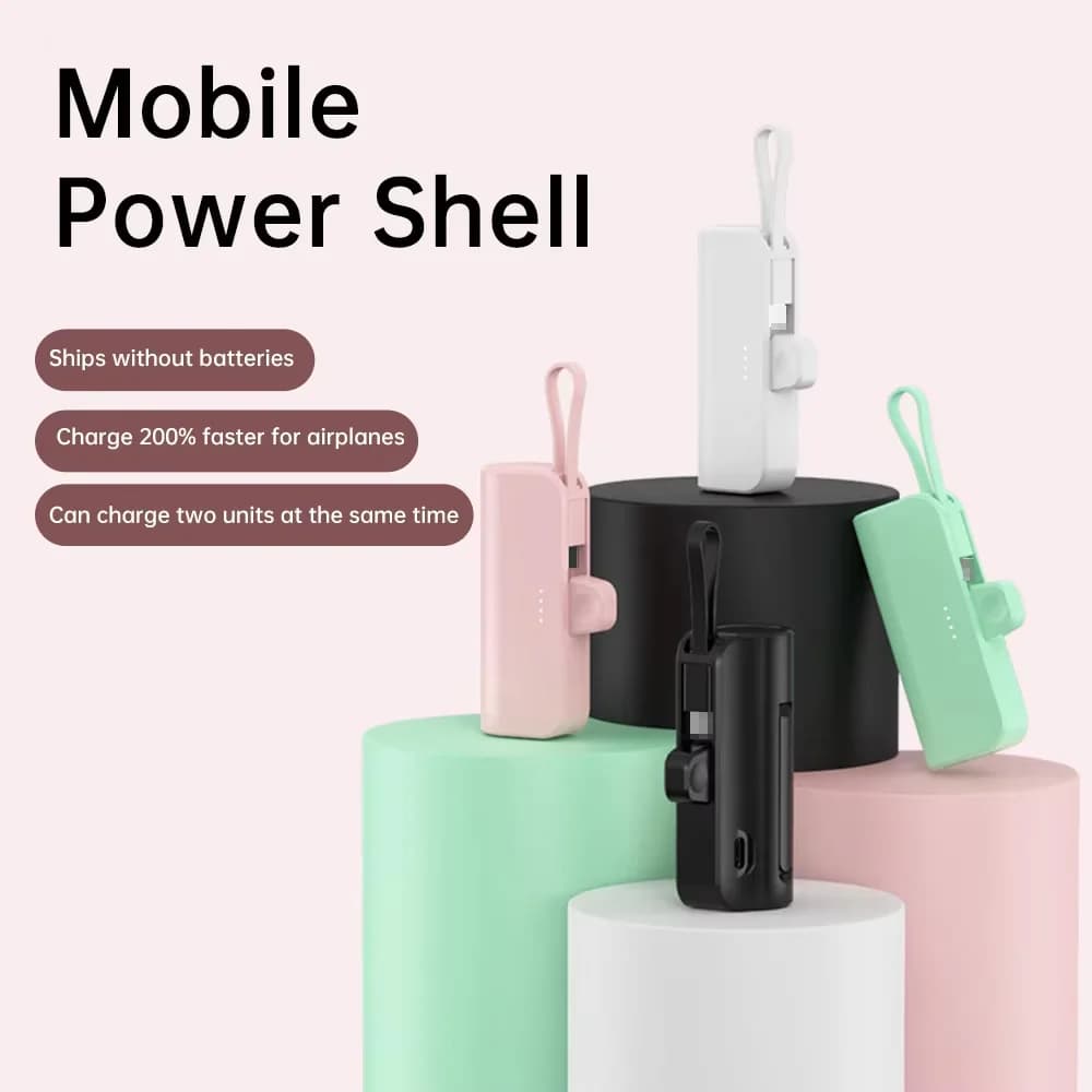 Battery Power Bank Case 1 Cell 18650/21700 Welded Battery Box 18650 Kit Power Box Mobile DIY Suitable for Type- C