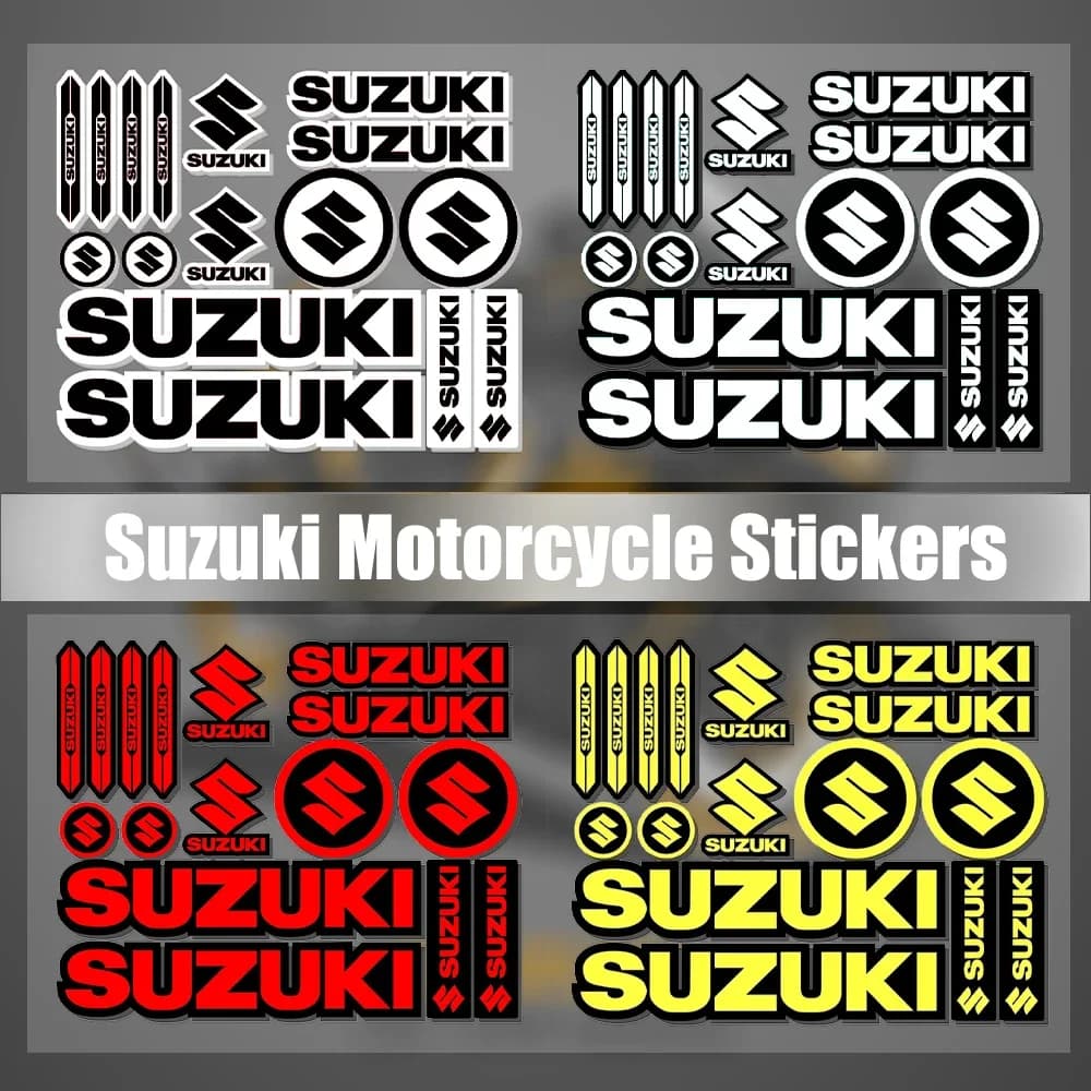 Lateral Sticker for Motorcycle, Decoration for Helmet, Decalcomania for Auto Vinyl, Suzuki Moto Decorative Sticker