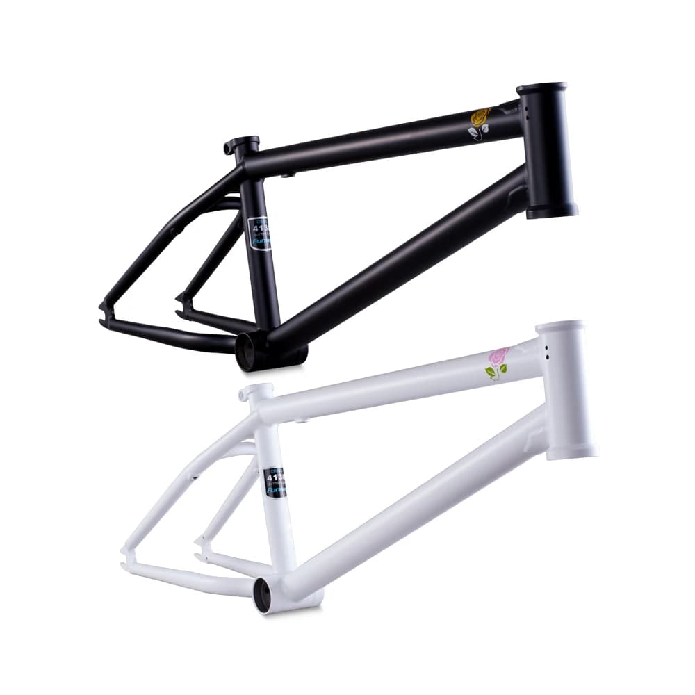 Telaio Bici BMX Funsea in Chromoly 4130 con Tubi Sfalsati per Freestyle, Street, Park, Stunt, Salto, Pump - Rosa