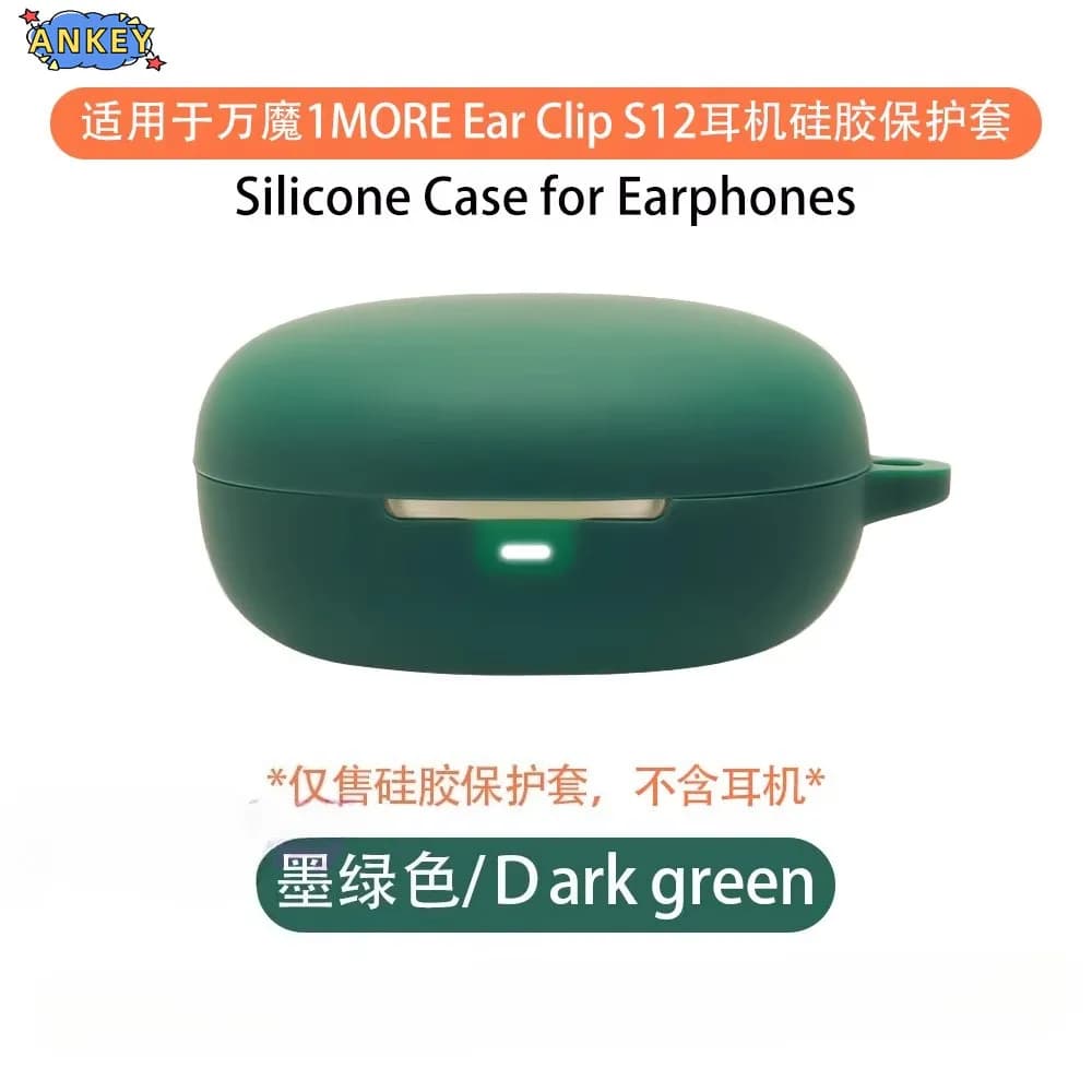 Custodia per 1MORE Ear Clip S12 Custodia protettiva per auricolari Auricolari Bluetooth wireless in silicone morbido anticaduta che trasporta