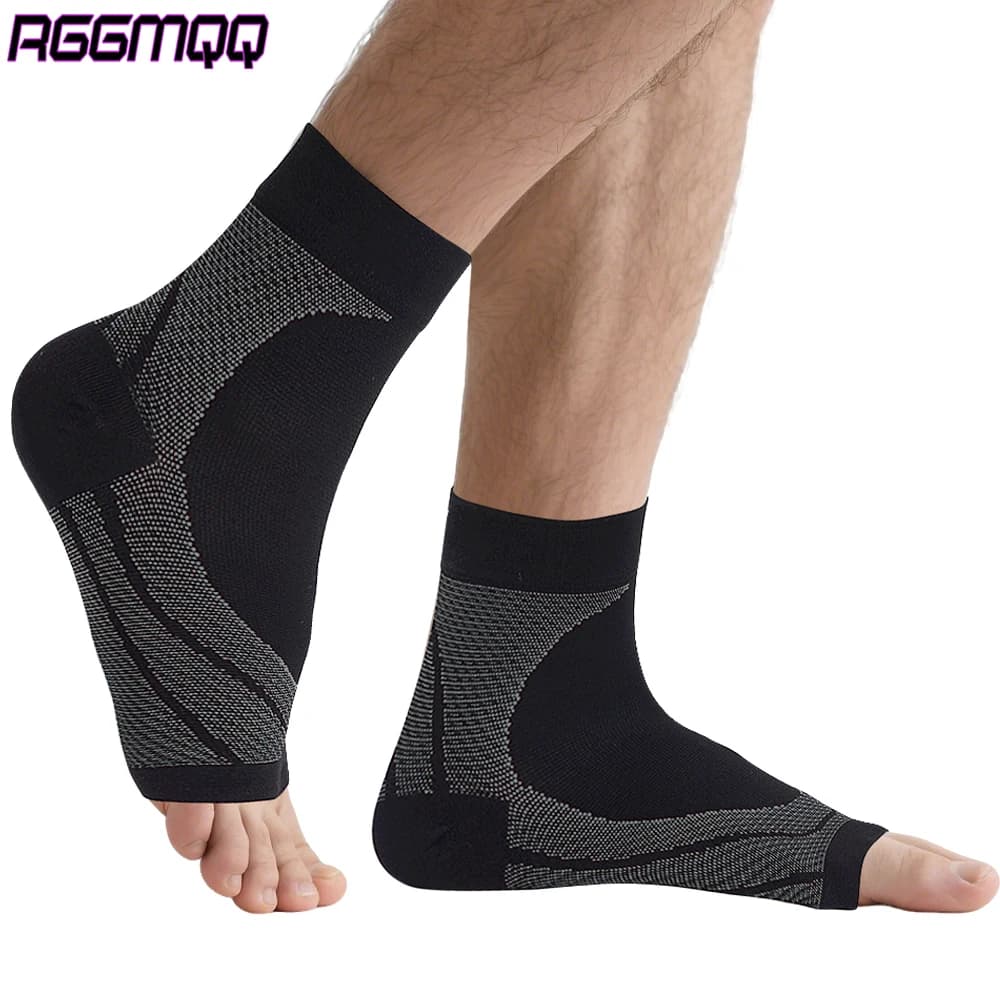 1 paio di calzini nano calzini per neuropatia manica di compressione per caviglia per gonfiore, fascite plantare-nano tutore per donna uomo sport