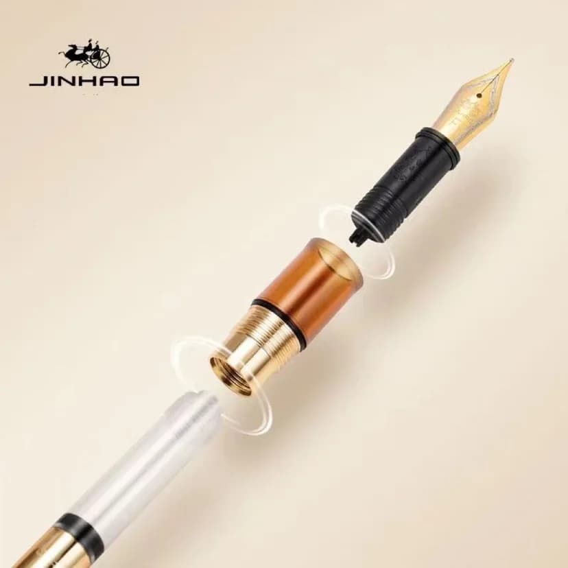 New Jinhao 9016 Dadao Acrylic Fountain Pen Heartbeat 6#/35mm Nib Ink Student School Stationery Writing Office Supplies Gift PK 9