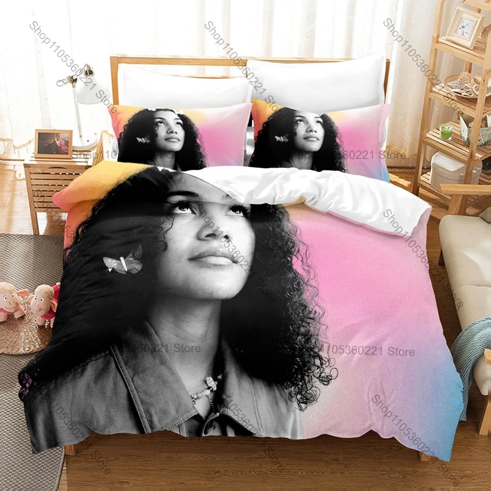 Olivia Dean Fan Merch Duvet Cover + 2 Pillowcases, Fashion Print Bedding Set for Music Lovers Collection