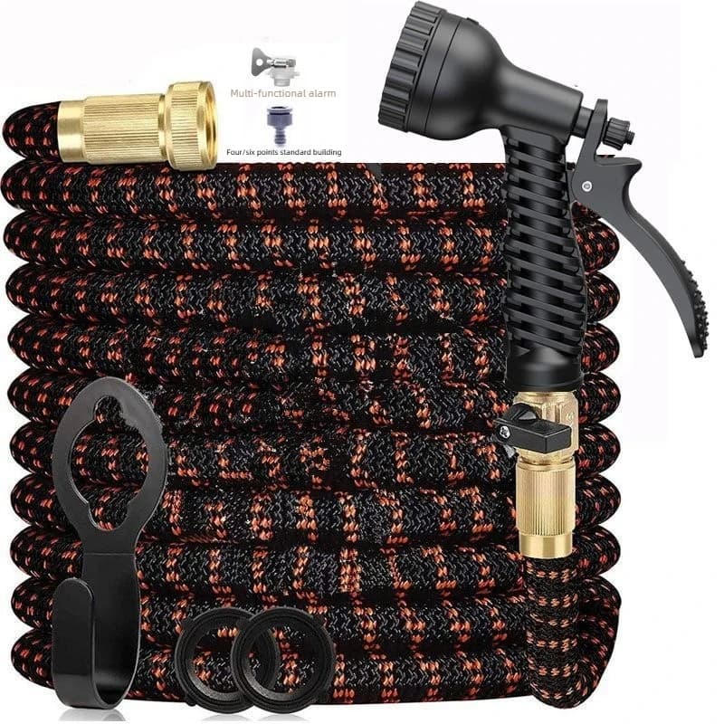 Set di ugelli per irrigazione, strumento telescopico ad alta pressione per lavaggio auto domestico, spazzola per tubo dell'acqua per auto
