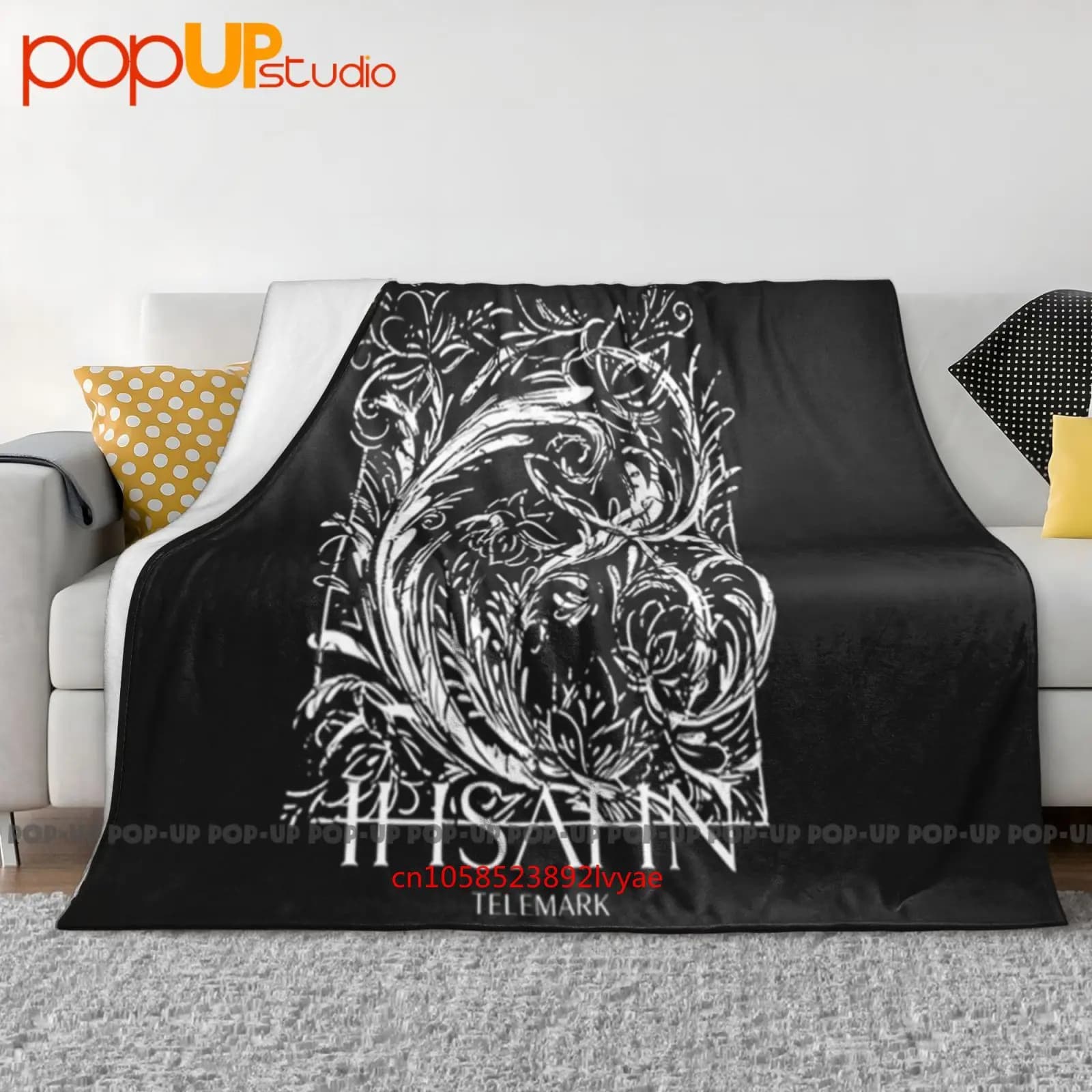 Copridivano invernale con coperta ultra morbida Ihsahn 'Roses'