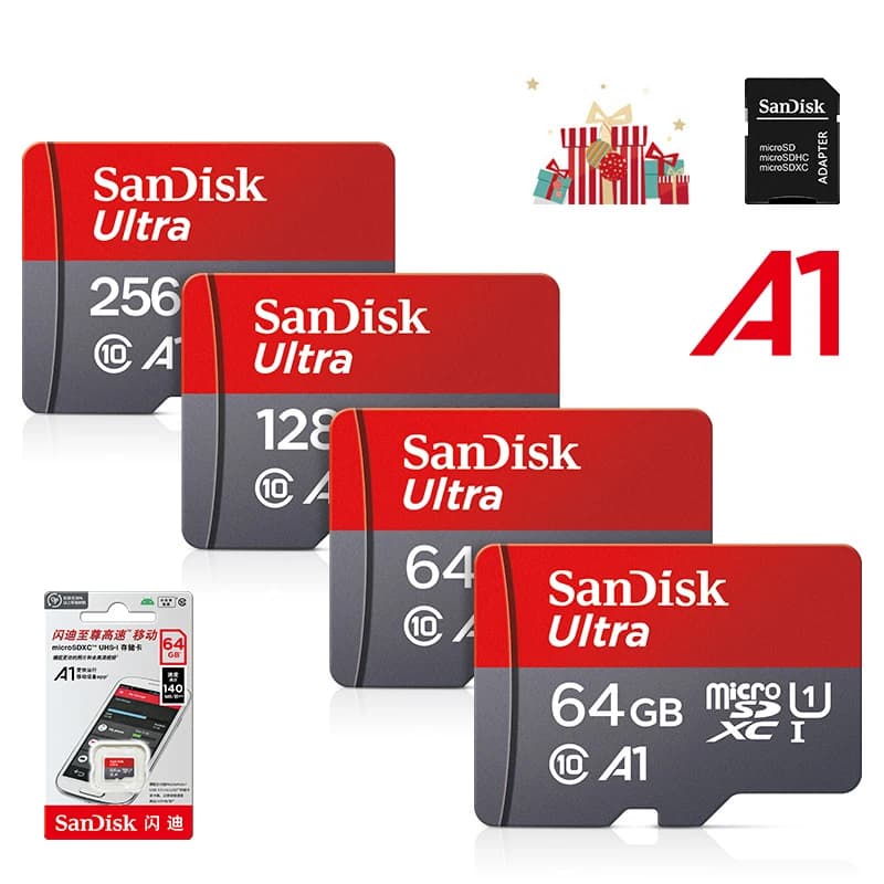 Scheda di memoria Sandisk Ultra Micro tf SD 128GB 32GB 64GB 256GB Micro tf SD Card SD/TF Flash Card 32 64 128 gb miniSD per telefono