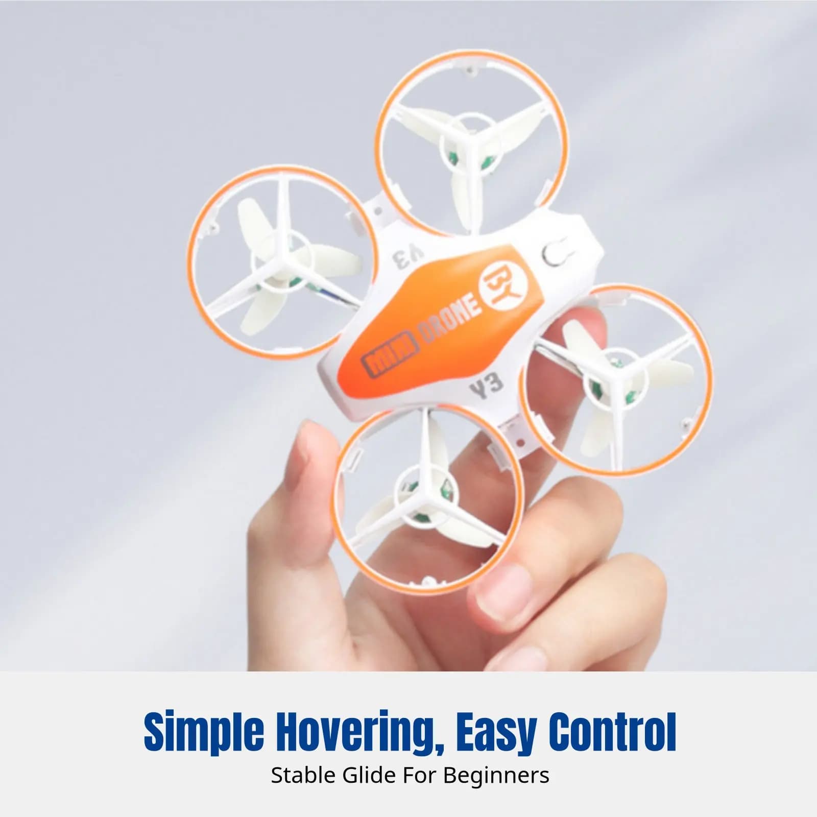 Mini Drone Quadricottero, Telecomandato, 360° ° Giocattolo Volante per Bambini, per Giocare di Notte, Transfrontaliero