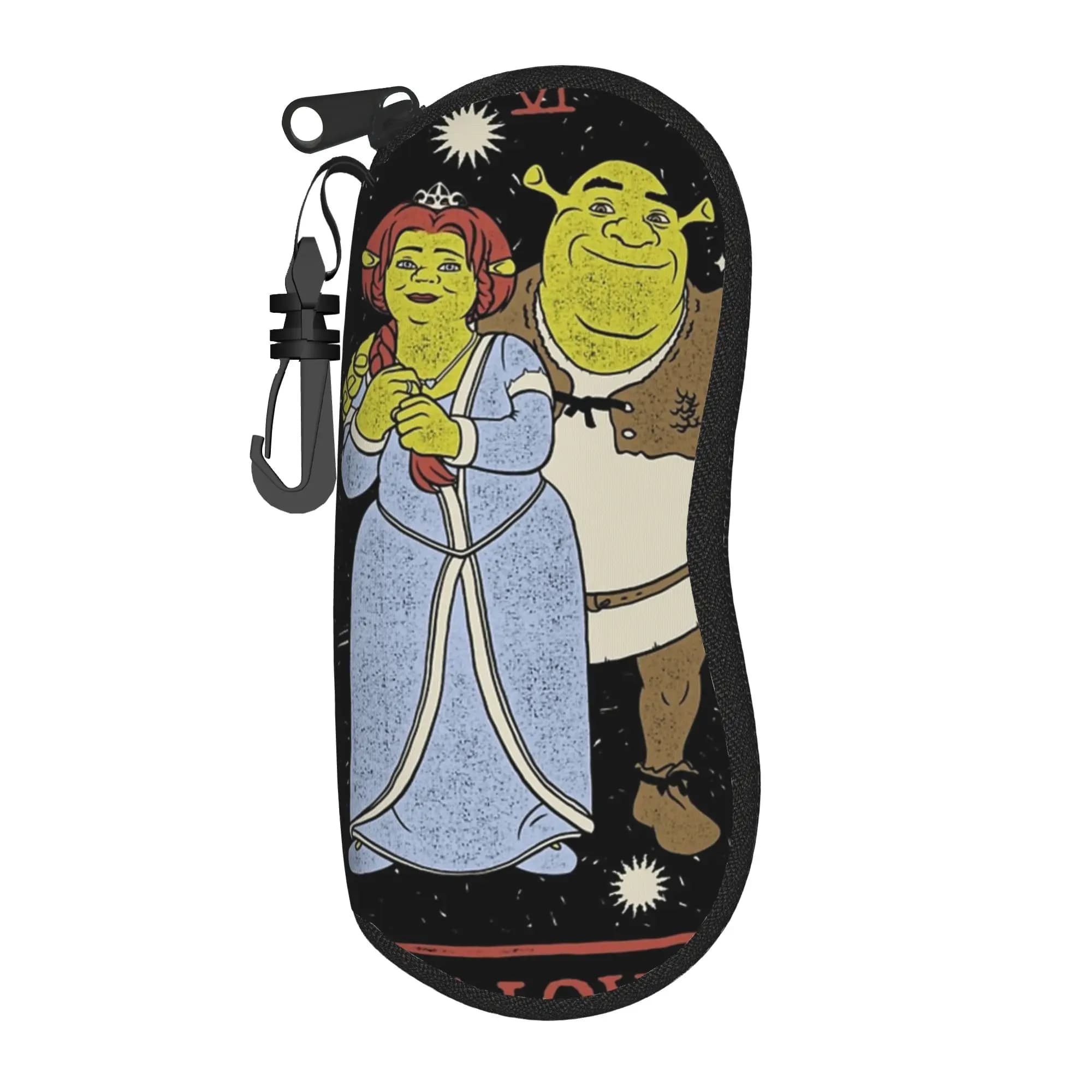 Fiona & Shreks The Lovers Tarot Card Custodia per occhiali da uomo e da donna, protezione per occhiali con cerniera anti-caduta, custodia per occhiali vintage