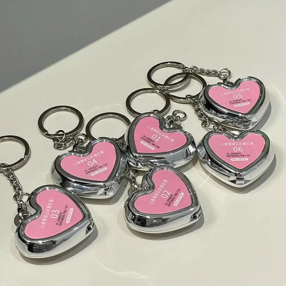 3-in-1 Heart-Shaped Multi-Function Makeup Balm Moist to Foggy Finish, Portable Beauty Heart-Shaped Lips