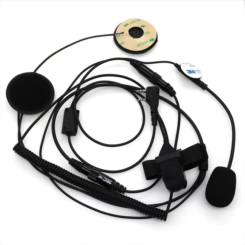Cuffie per casco Walkie Talkie cuffie per moto PTT a 2 Pin per Radio bidirezionale Kenwood Baofeng Puxing Ham
