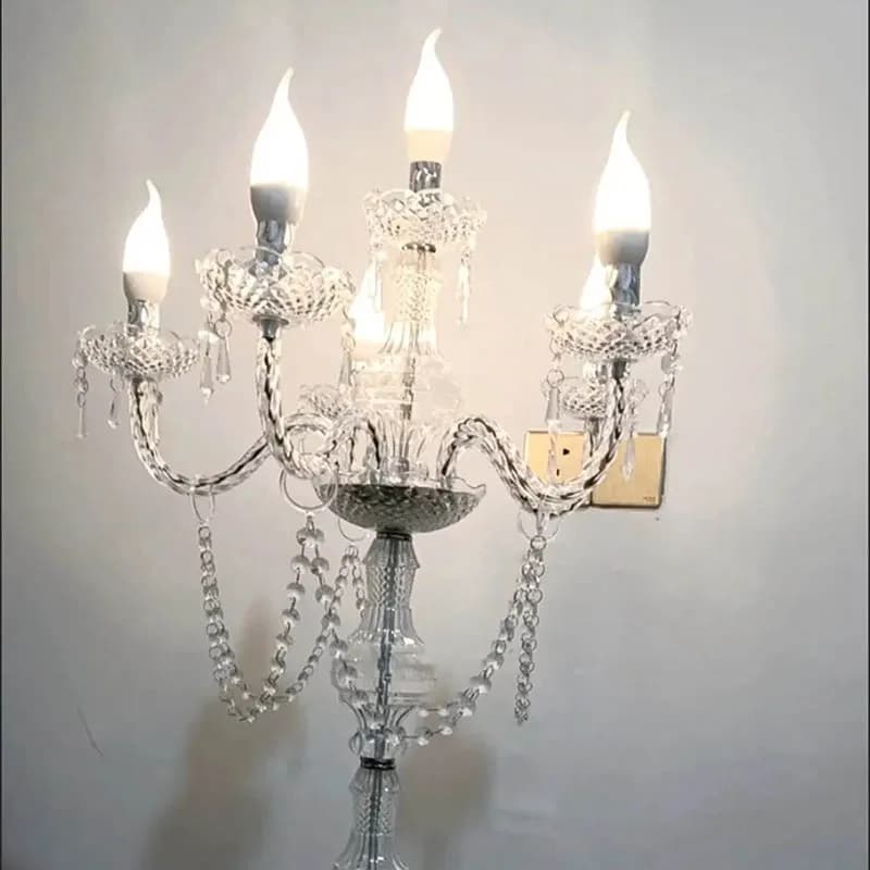Lampade a Candela di Lusso Moderne, Centrotavola per Matrimoni, Eleganti Lampade da Tavolo, Luci a Candela per Soggiorno, Decorazioni Estetiche