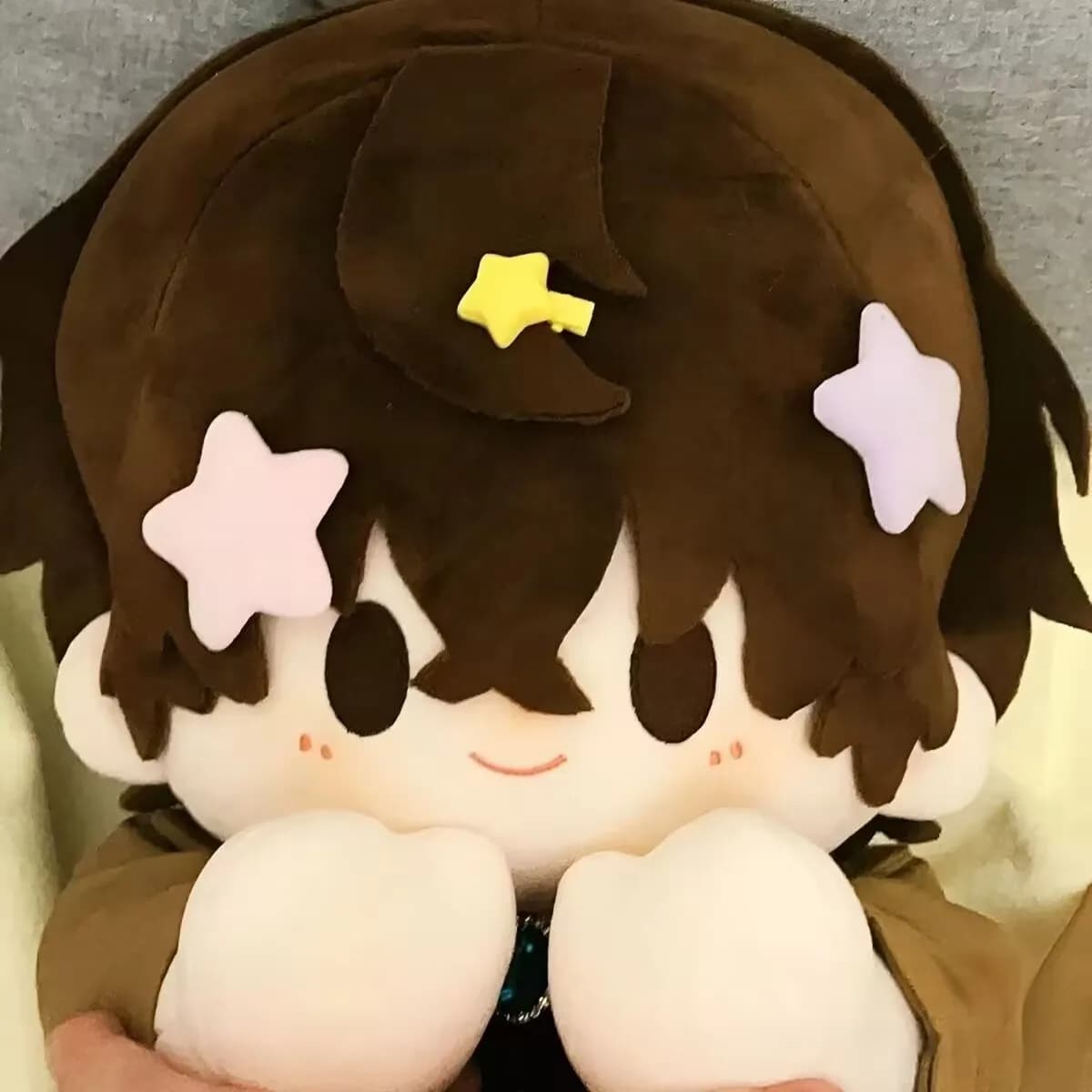 Bambola "Bungo Stray Dogs" e "Dazai Osamu" attributo di panino al vapore bollito morbido 40CM bambola di cotone anime merce fatta a ventaglio