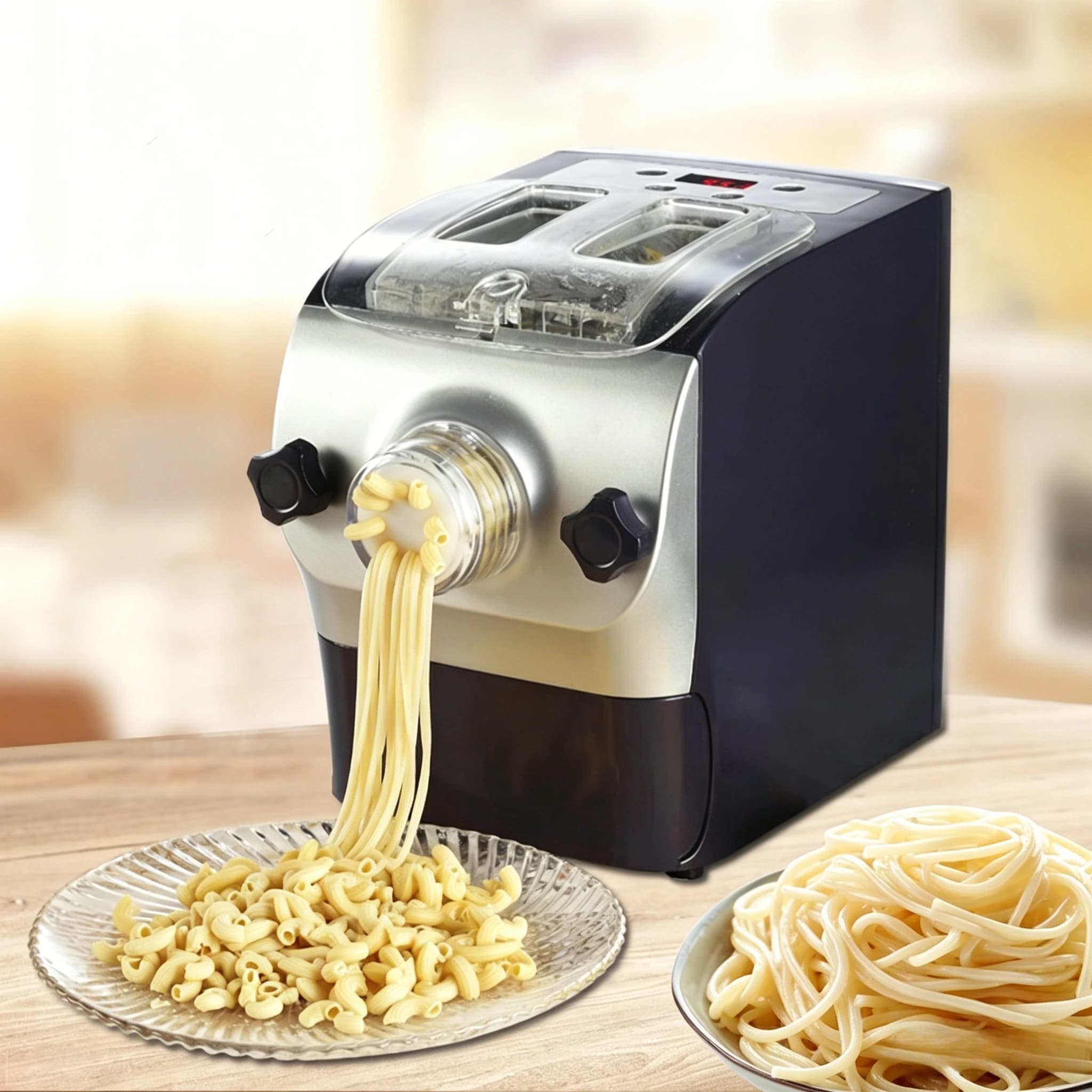 Macchina Multifunzionale Automatica per Fare la Pasta, Impastatrice e Pressa per Pasta, per Sfoglie di Ravioli, Uso Domestico, Formato Compatto