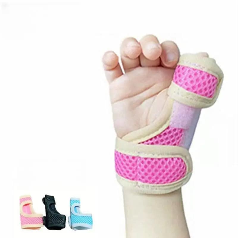 Stecca stabilizzatrice per polso per pollice per bambini Supporto per pollice Sollievo dal dolore Artrite Tendinite Braccialetti leggeri e traspiranti