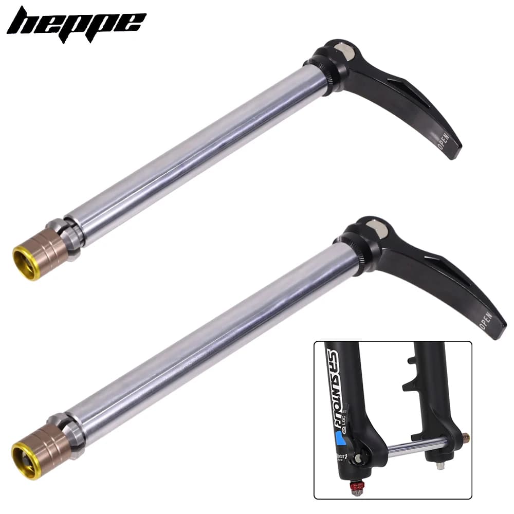 Mozzi Anteriori HEPPE per Bici con Sgancio Rapido 15x100mm 15x110mm per MTB, Compatibili con Forcella Anteriore SR SUNTOUR 15x100 15x110