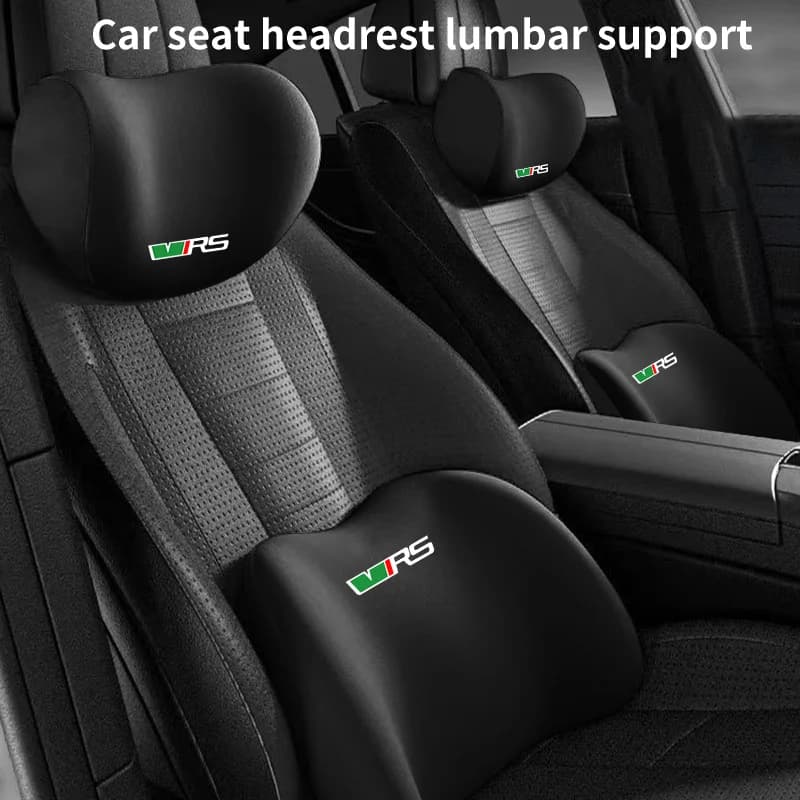 Car Headrest Neck Pillow Memory Foam Protective Lumbar Support For Skoda VRS Octavia Superb Rapid Kodiaq Karoq Fabia Kamiq
