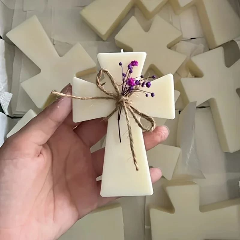 Stampo in Silicone a Croce 2026 Ultimo Modello Versatile per Candele, Sapone, Gesso, Resina Epossidica, Artigianato Fai-da-te