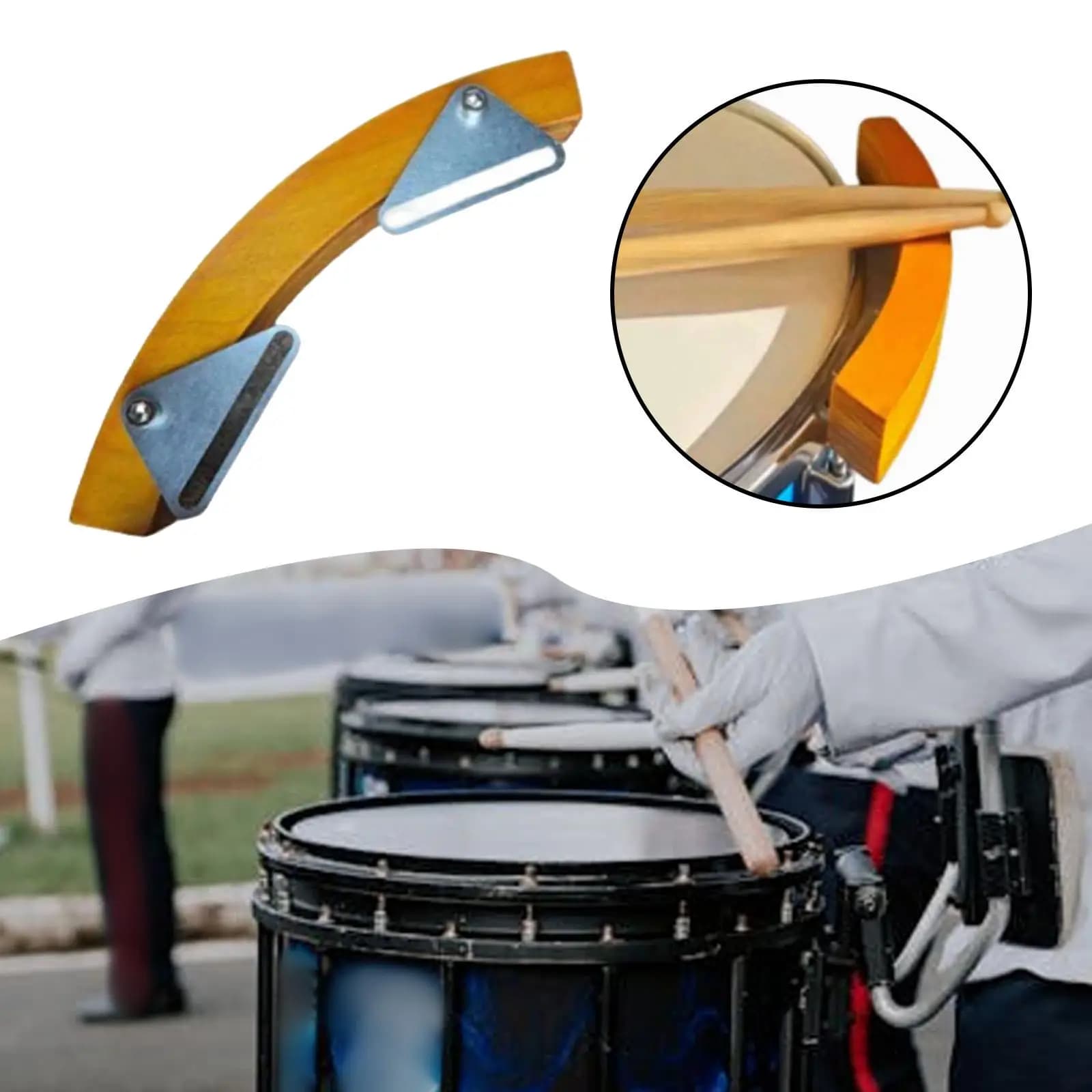 Supporto in legno per percussioni a blocchi, con funzione di potenziamento del suono e click, per principianti, jam, ripeti, studio, spettacoli, esercitazioni