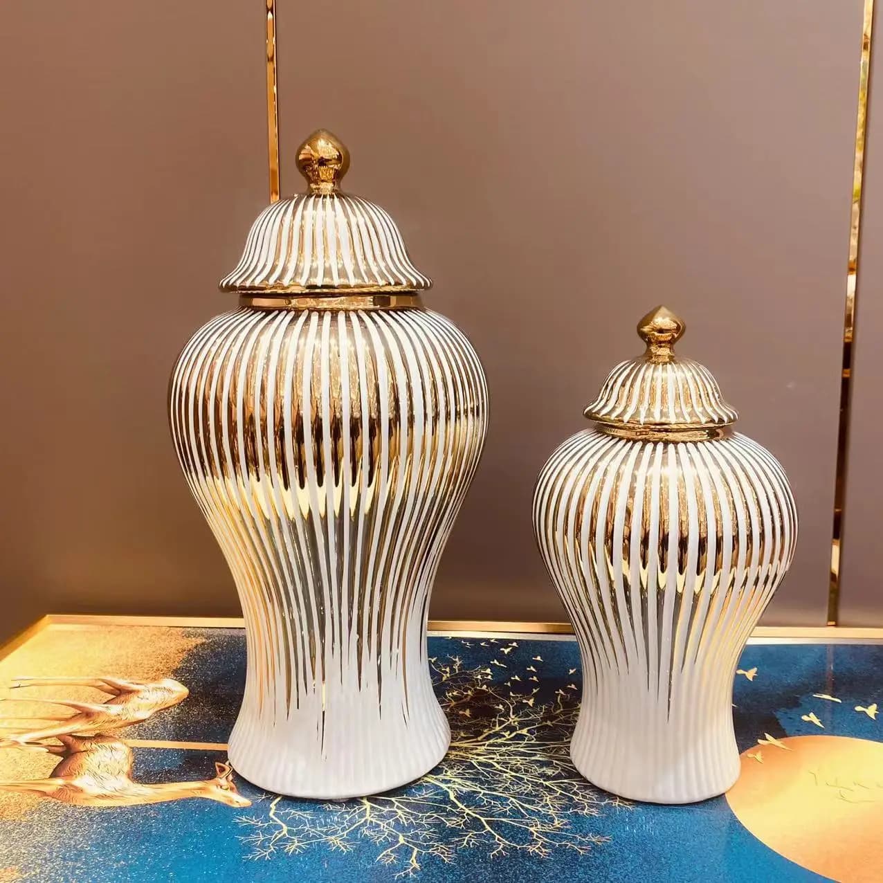 vaso Vaso generale elettrolitico di lusso in ceramica Vaso da fiori in ceramica europea decorazione della casa ingresso decorazione morbida vaso di stoccaggio