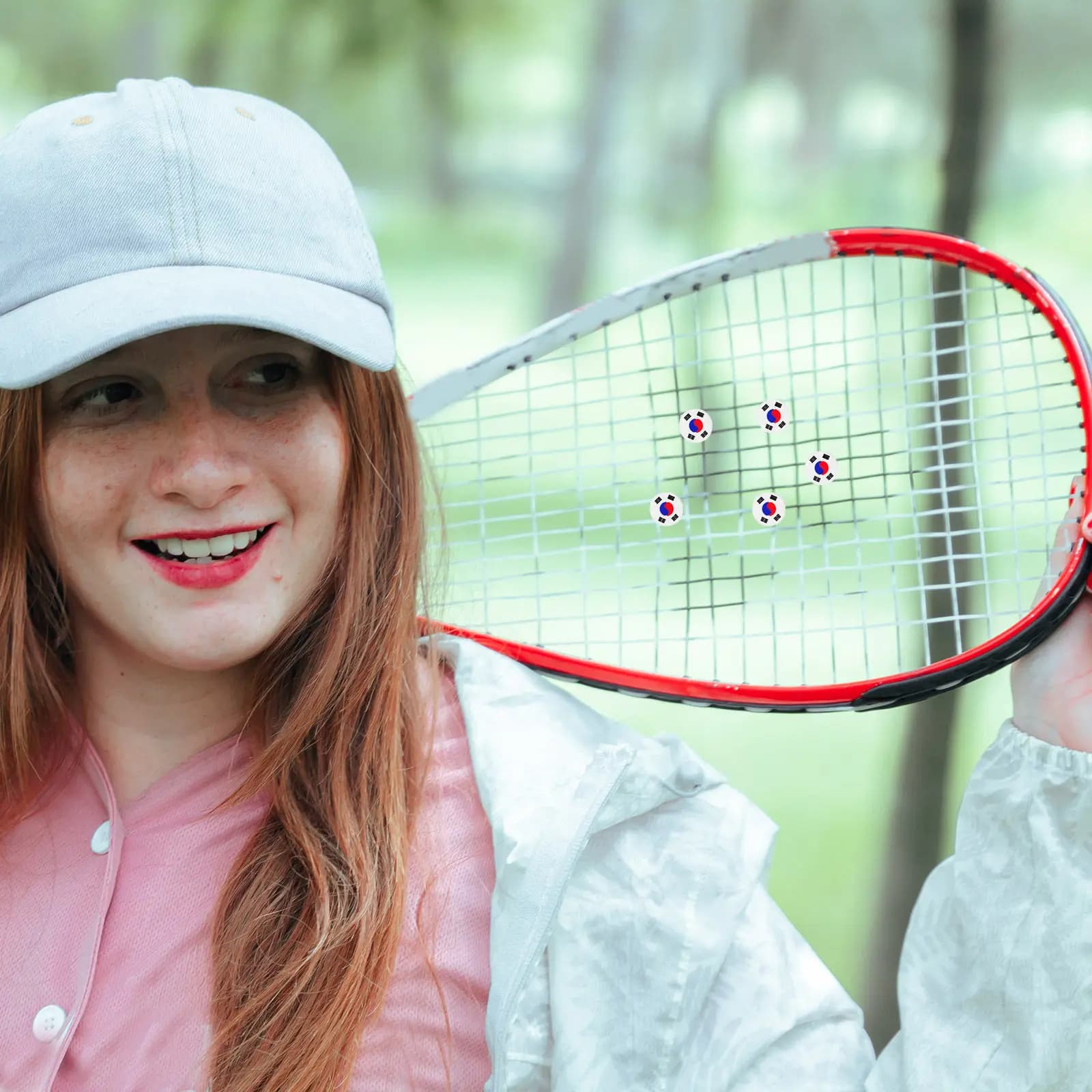 5 Pezzi Antivibranti per Racchette da Tennis in Silicone, Ammortizzatori di Vibrazioni, Accessori per Racchette da Tennis, Riducono l'Impatto, Migliorano le Prestazioni