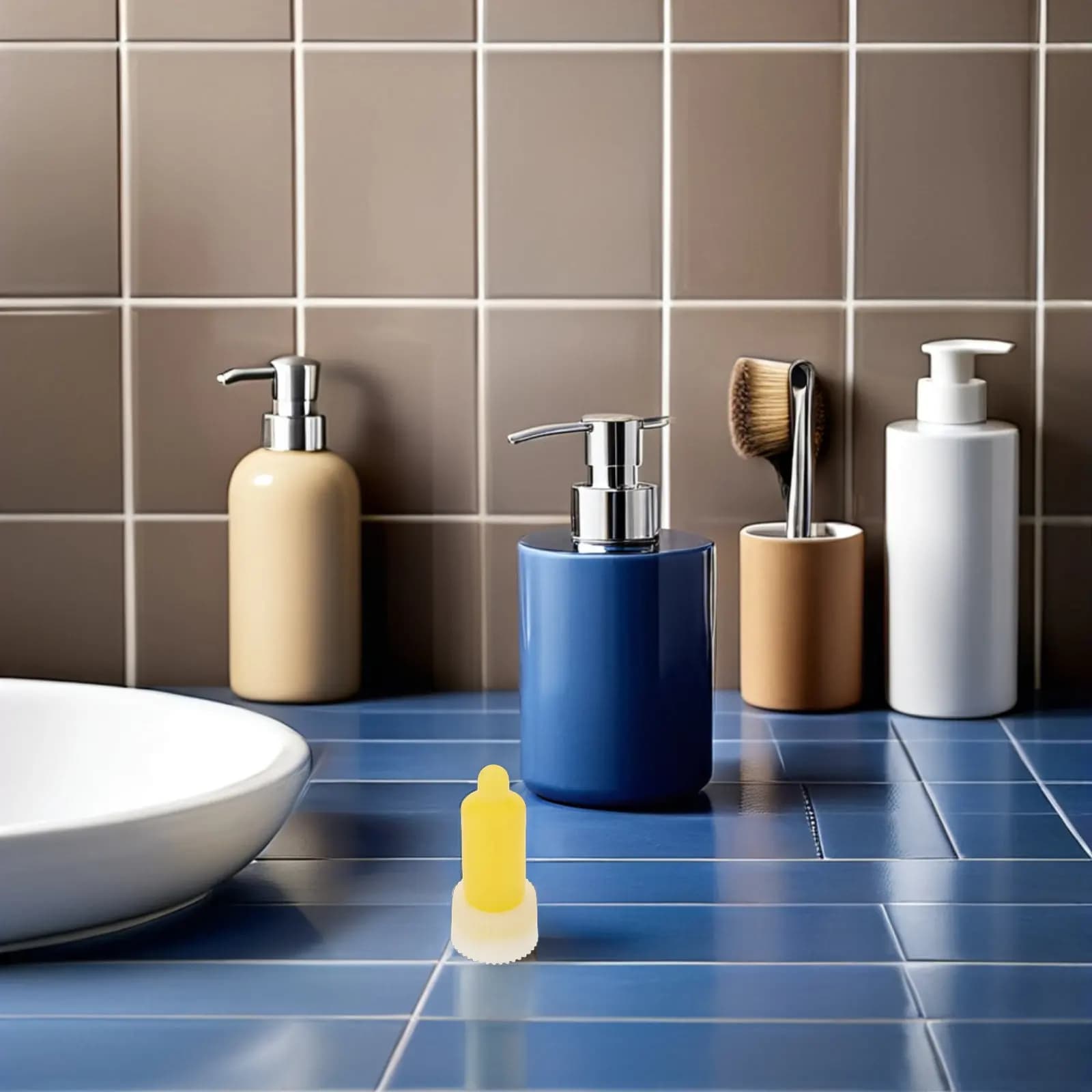 3 Pezzi Testine di Ricambio per Dispenser Sapone, Ugelli in Gomma Anti-perdita per Pompa Dispenser Sapone da Parete per Hotel, Bagno, Cucina