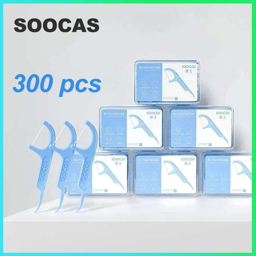 300 pieces SOOCAS professional interdental wire design ergonomic test for daily cleaning of teeth for food use