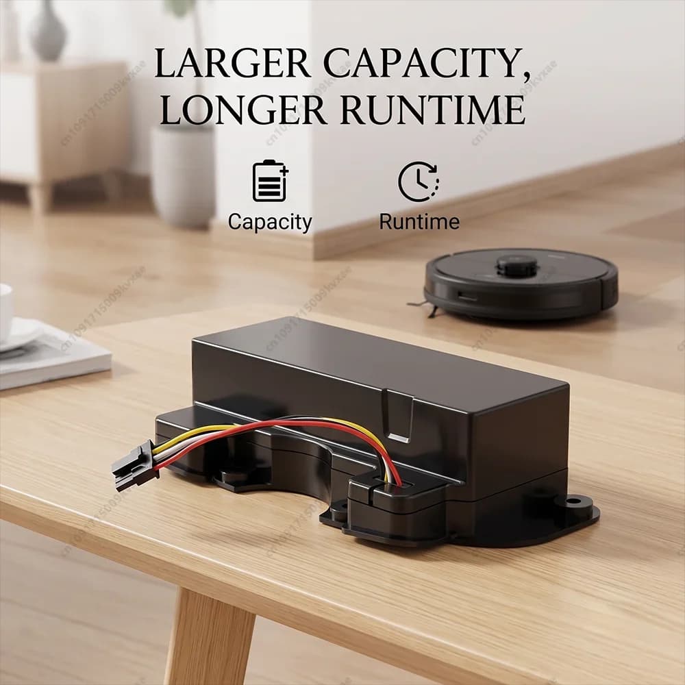 Robotic Vacuum Cleaner Replacement Battery Pack 14.8V 12800mAh for Cecotec Conga 4490 4090 4690 4590 Spare Accessories