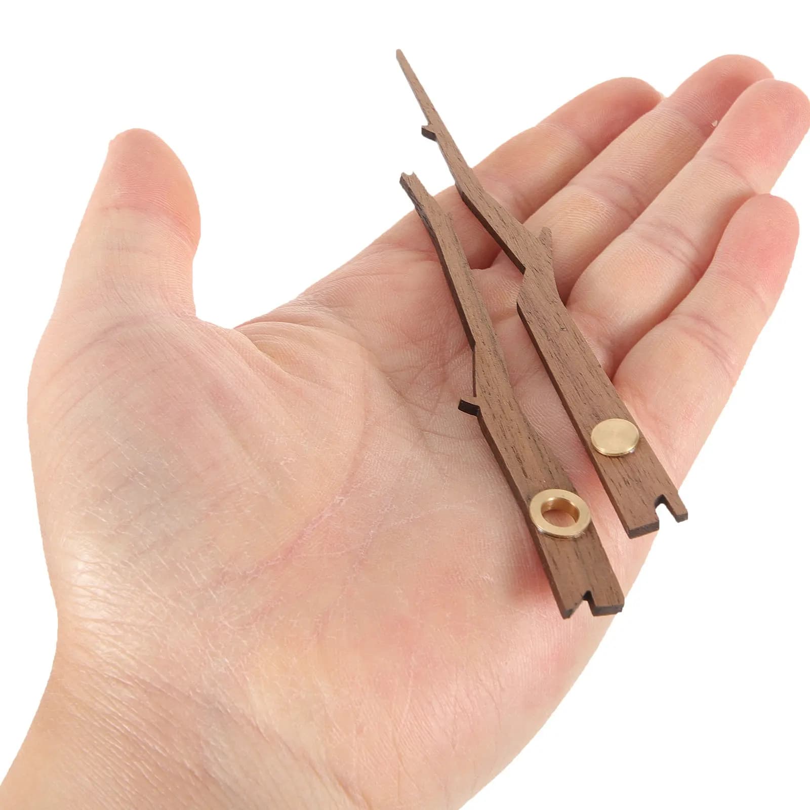 Set of 5 Wooden Hands for Watches, Fa-da-Te Kit for Creation Watches, Spare Parts for Wall Clocks, Craft Projects, Home Decoration Accessories